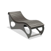 Экошезлонг лежак шириной 0,7 м Weekend