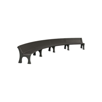 Экоскамья полукруглая со спинкой Ridus-01C L5900