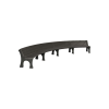 Экоскамья полукруглая со спинкой Ridus-01C L5900